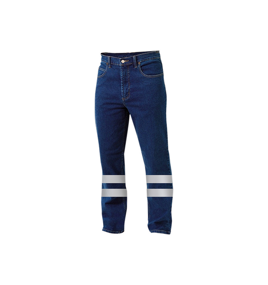 Pantalón Denim con Cinta Reflectiva